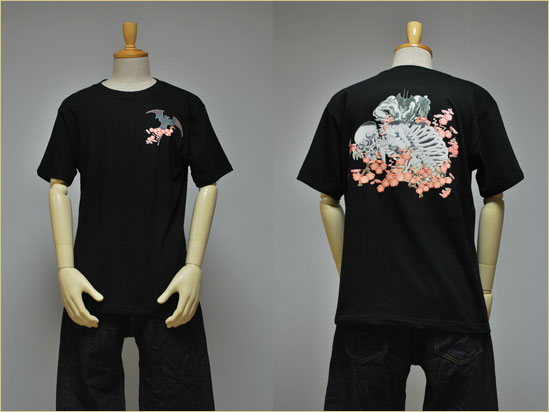 京都和柄「むかしむかし」デビルマンメンズ和柄Tシャツ半袖