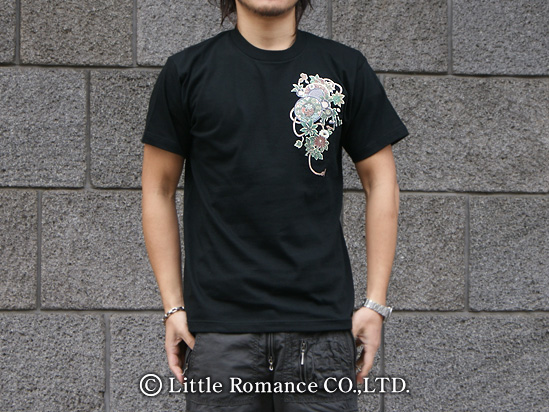 S-1793 和柄メンズ半袖Tシャツ 鼓鷲｜和柄ブランドのむかしむかし