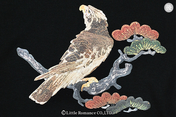 S-1299 long 和柄メンズ長袖Tシャツ 松鷹｜和柄ブランドのむかしむかし